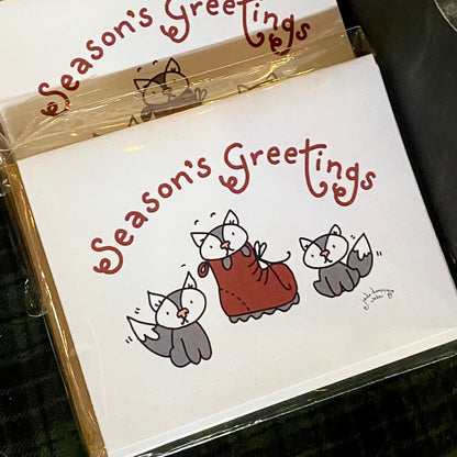 Husky Puppies Holiday Greeting Card Pack
