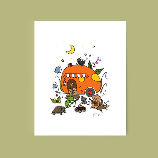 Critter Campers 8x10” Print