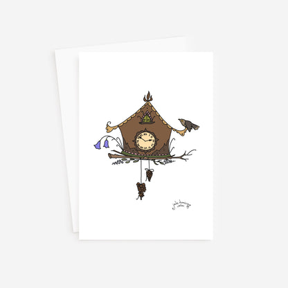 Cuckoo Clock 5x7 greeting card