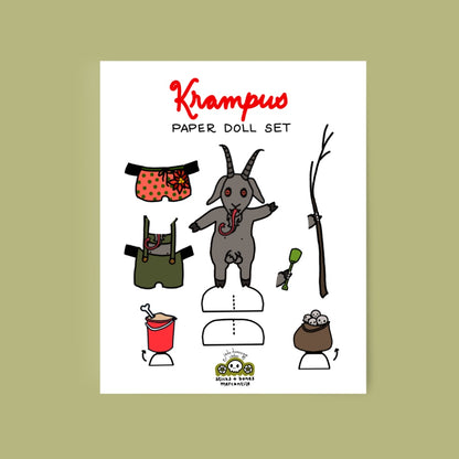 Krampus Paper Doll