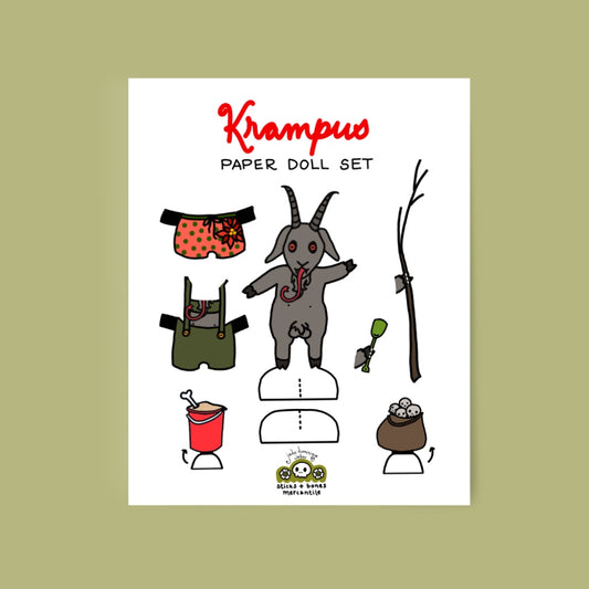 Krampus Paper Doll