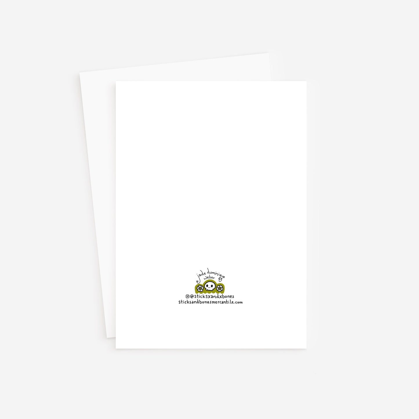 Mushroom House Mice 5x7 greeting card