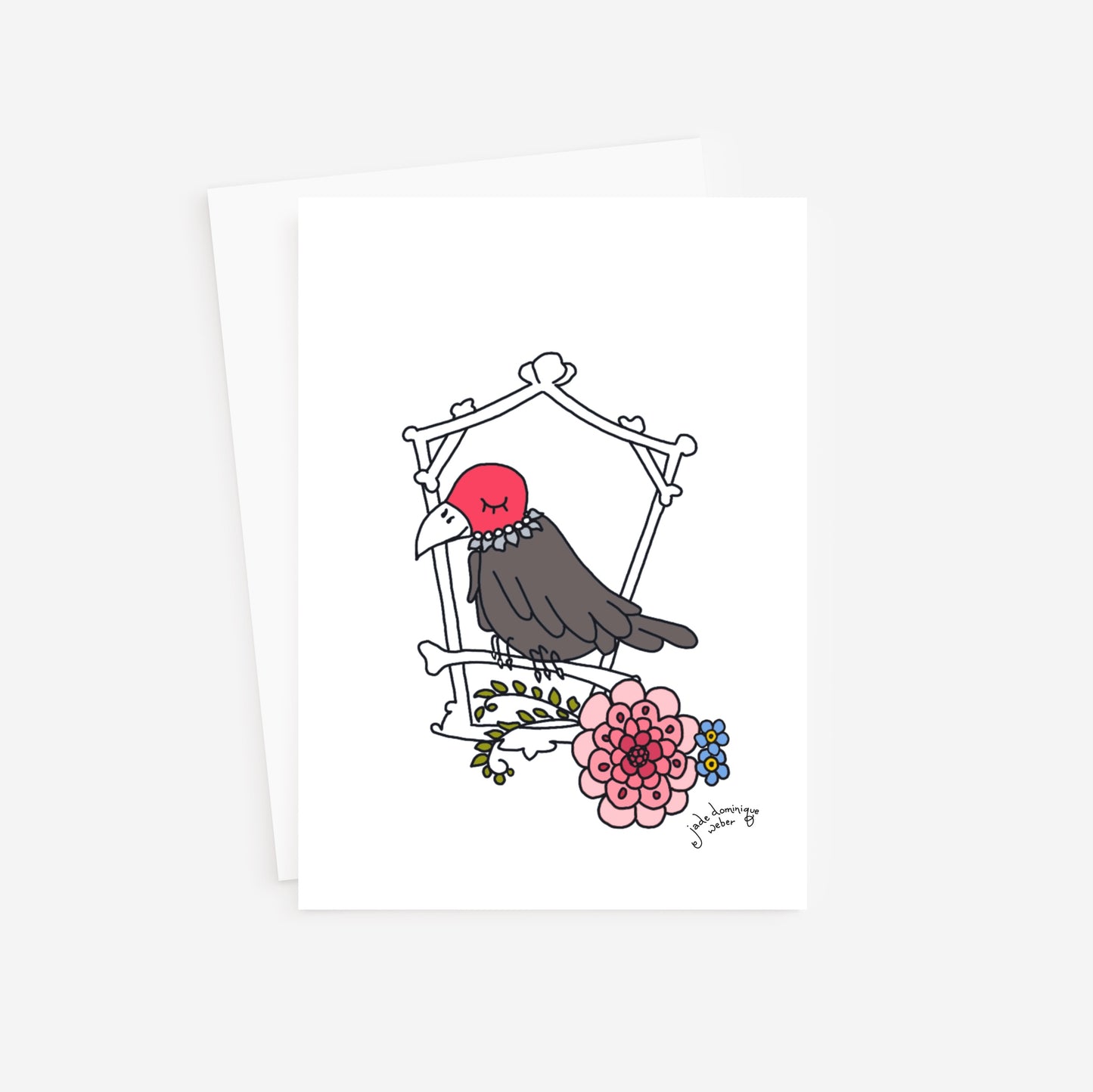 Vulturina 5x7 greeting card