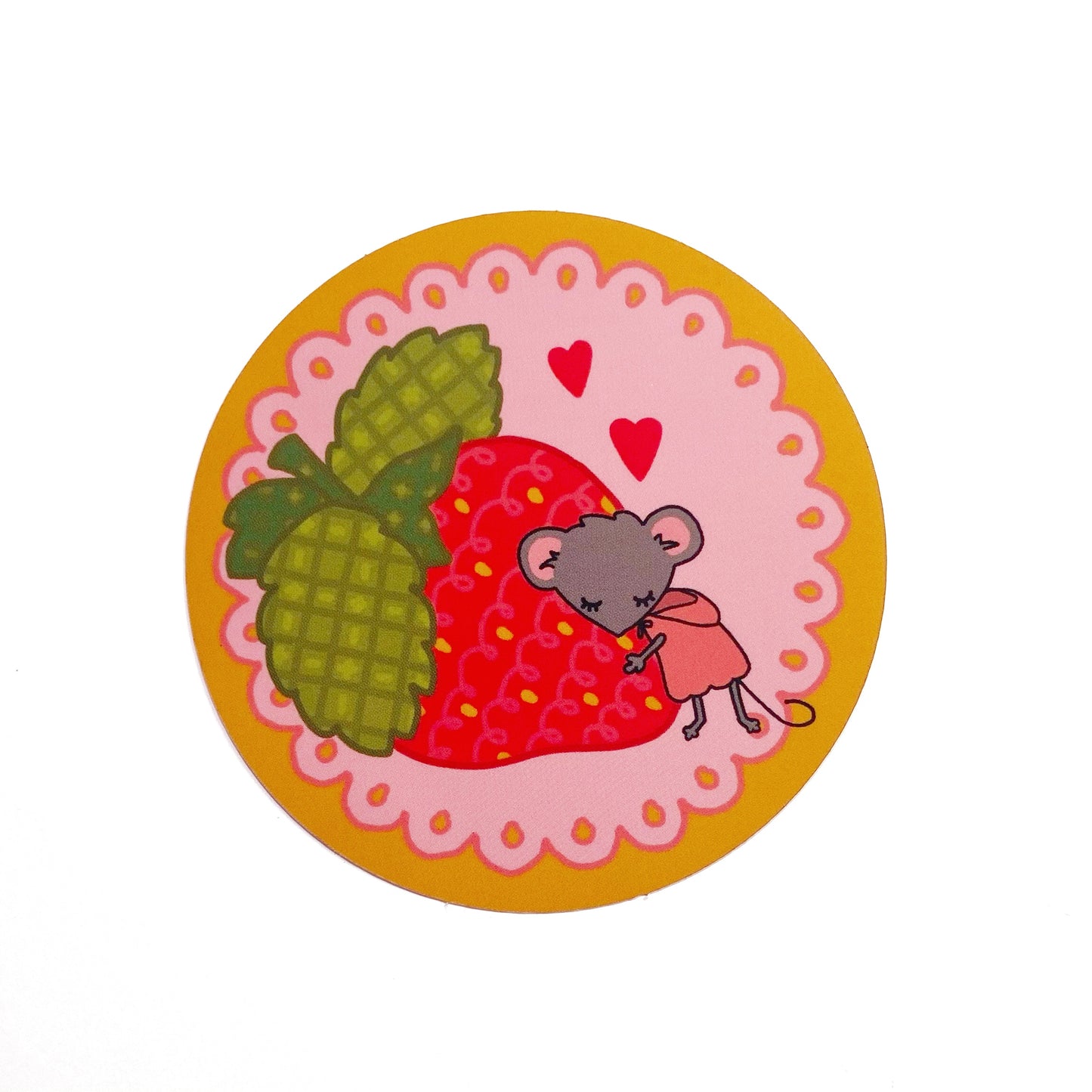 Little Mouse and the Strawberry sticker