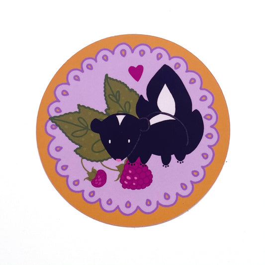 Little Skunk and the Berries sticker
